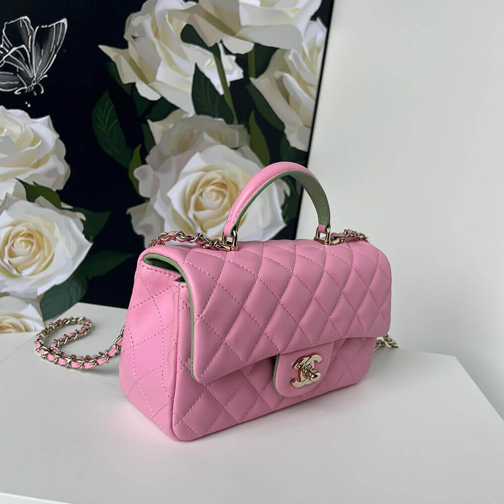 CHANEL Mini Classic Handbag With Top Handle - Image 3