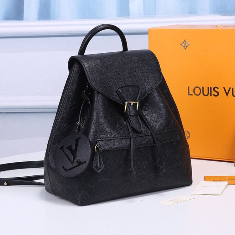 Black LV Montsouris Backpack - Image 3