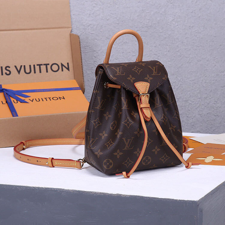 Aged Natural LV Montsouris BB Backpack - Image 3
