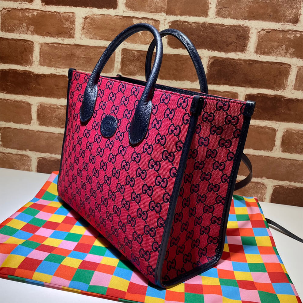 GG Multicolour small tote bag - Image 3