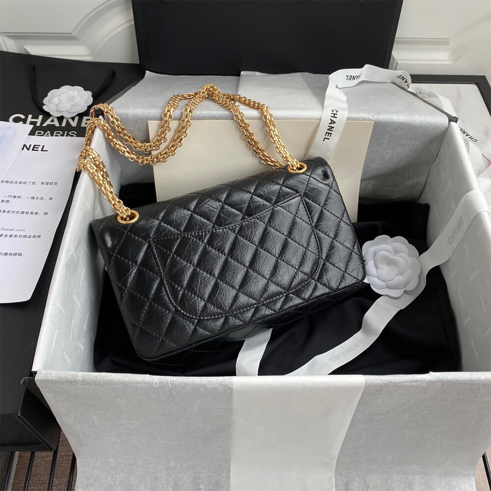 Black CHANEL 2.55 HANDBAG - Image 3