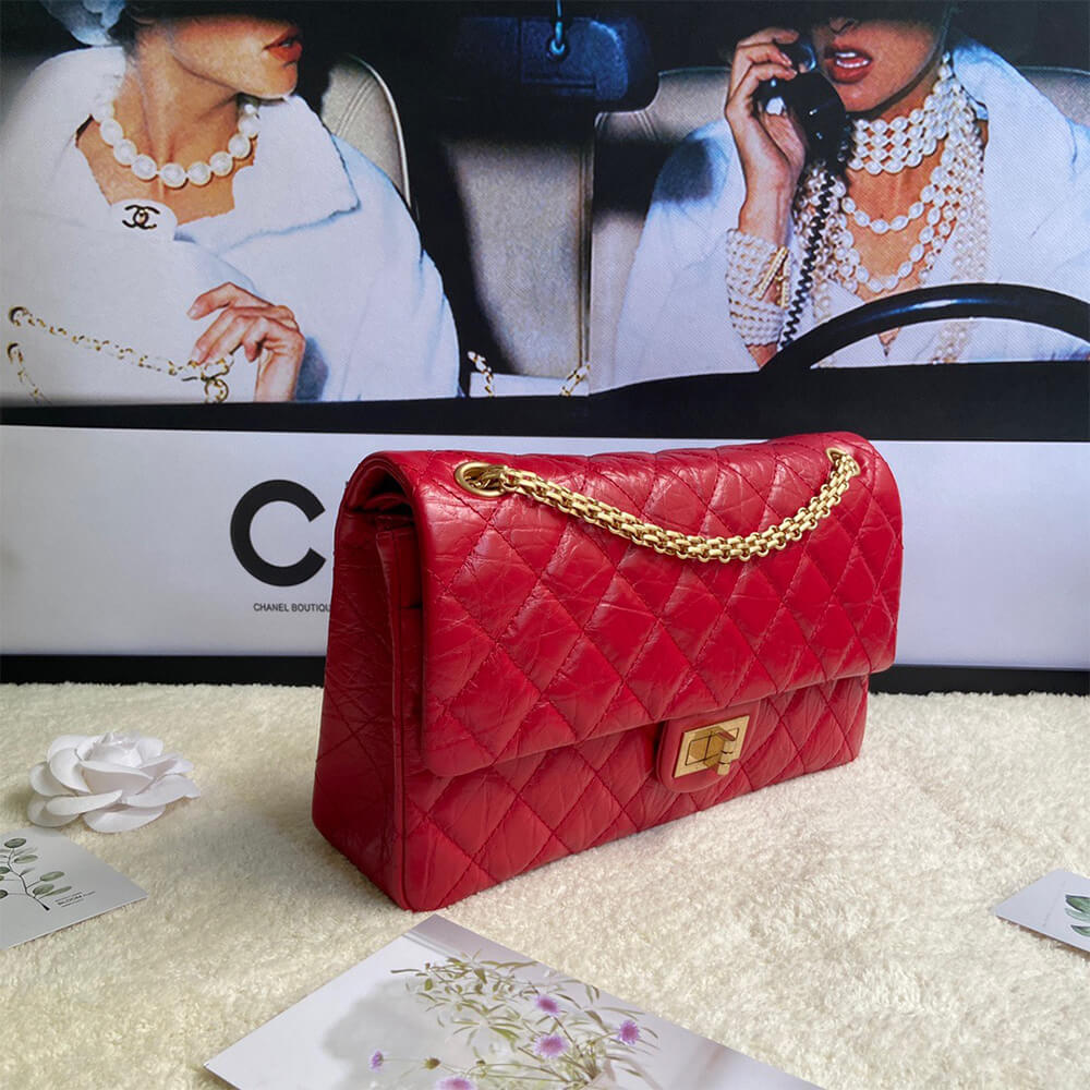 Red CHANEL LARGE 2.55 HANDBAG (Best
 grade) - Image 3