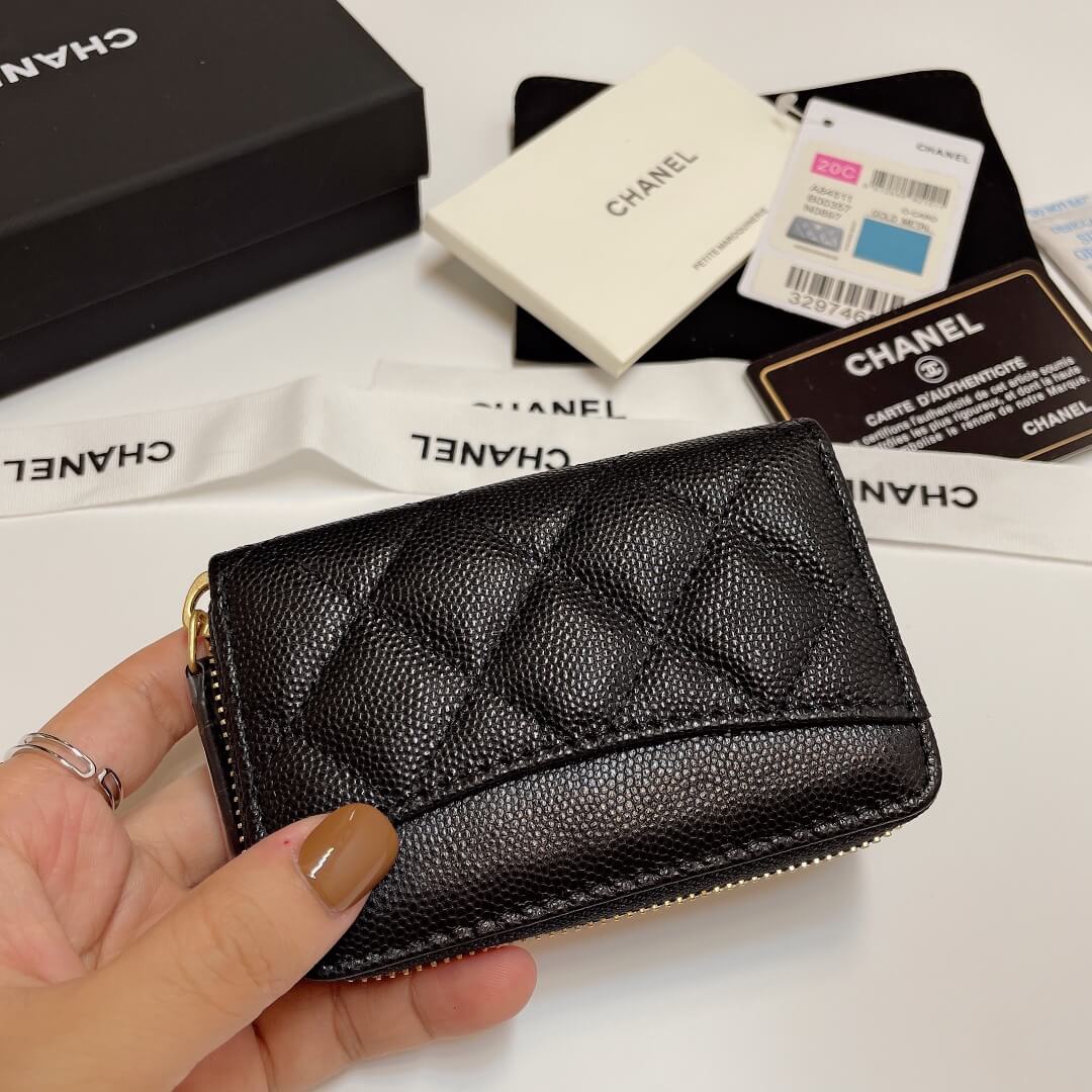Chanel Classic Zipper Coin Wallet - Image 3