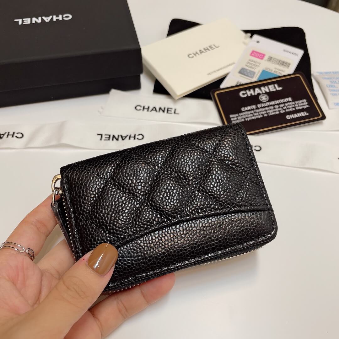 Chanel Classic Zipper Coin Wallet - Image 3