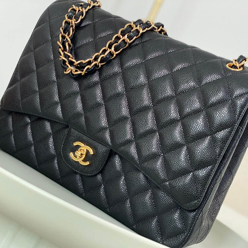 Black CHANEL MAXI CLASSIC HANDBAG (Best
 grade) - Image 3