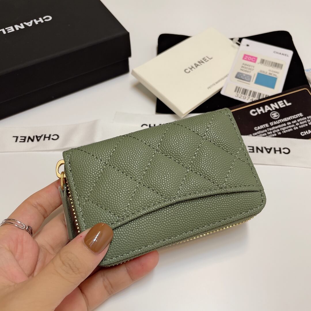 Chanel Classic Zipper Coin Wallet - Image 3