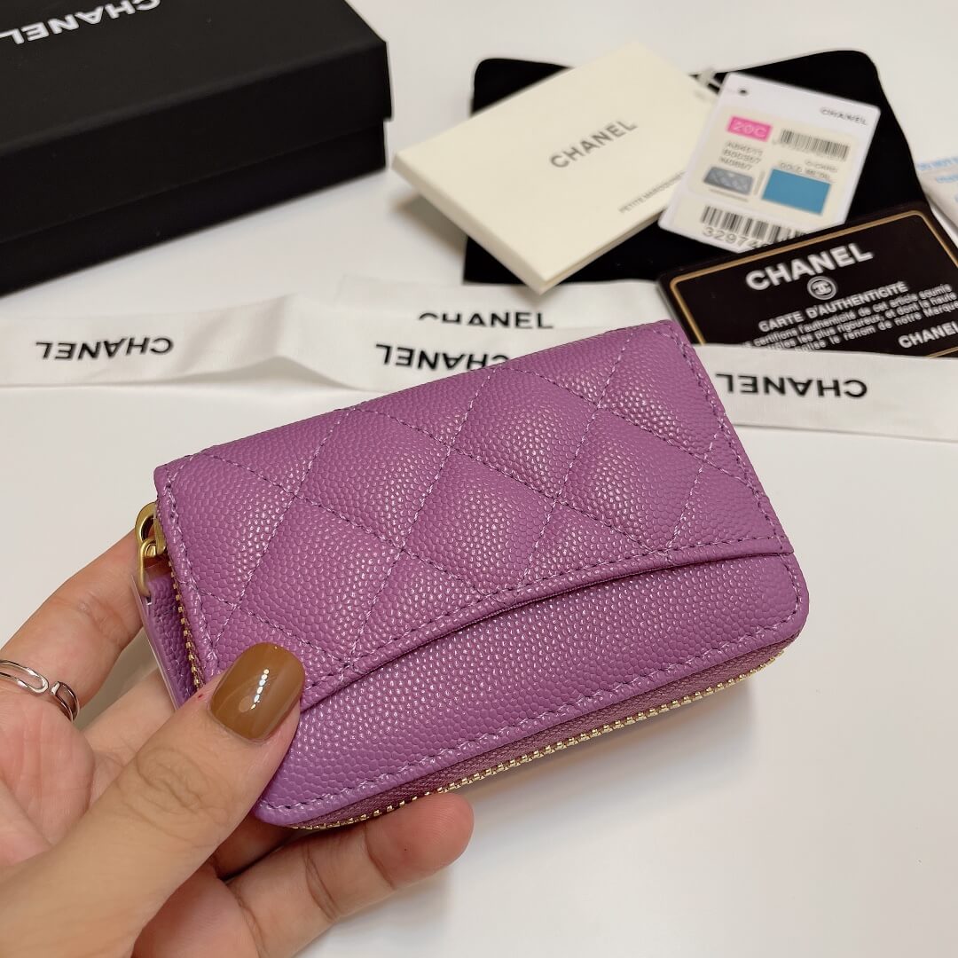 Chanel Classic Zipper Coin Wallet - Image 3