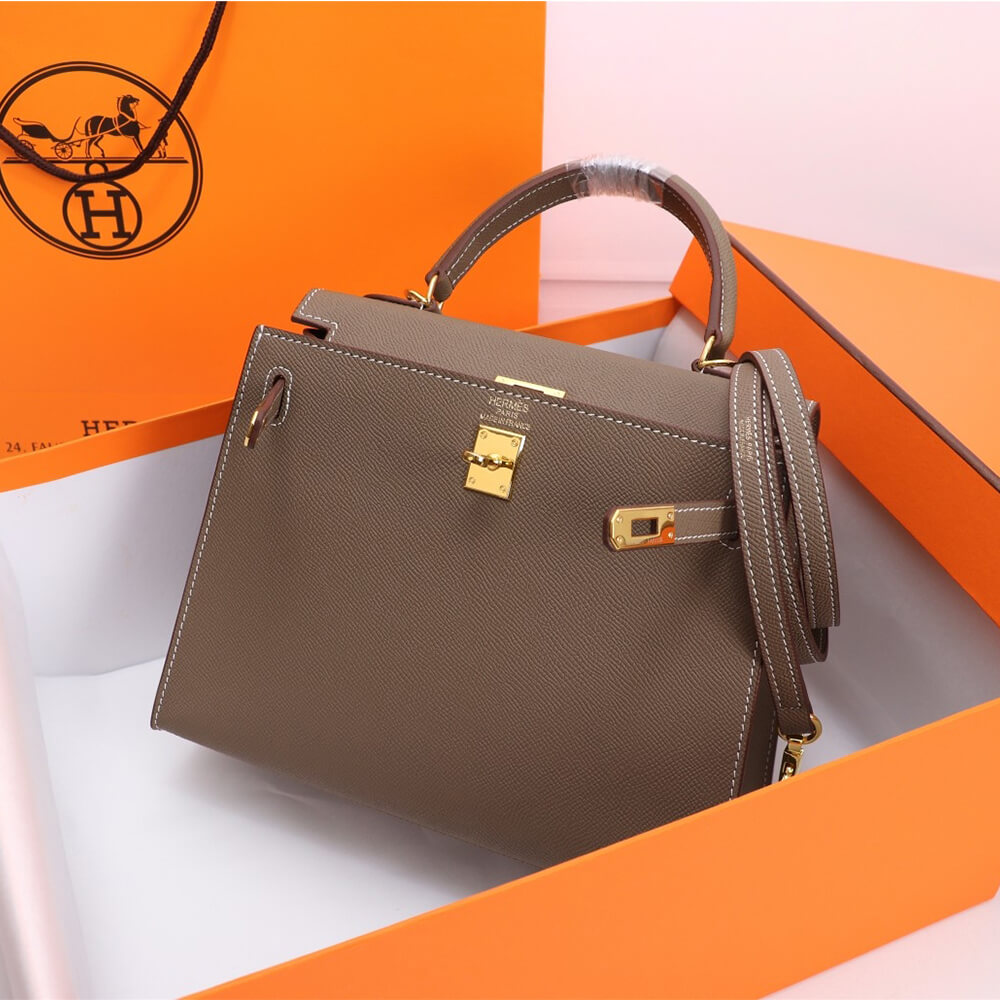 Elephant Gray Hermes Kelly 25 - Image 3