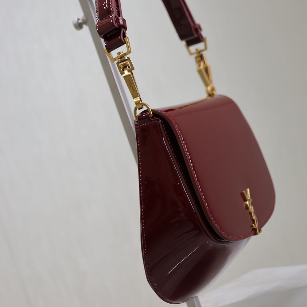 RED YSL VOLTAIRE TOP HANDLE in patent leather (Best
 grade) - Image 3