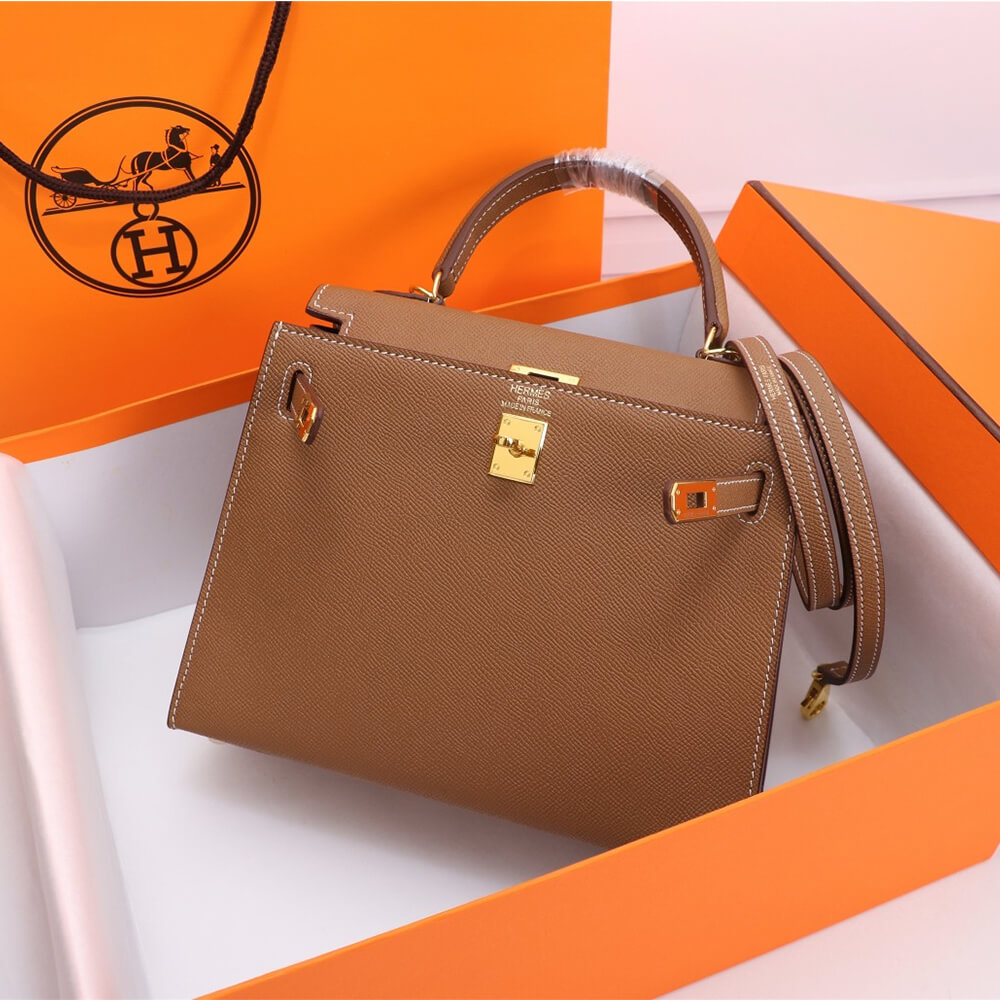 Brown Hermes Kelly 25 - Image 3
