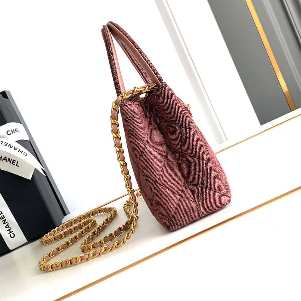 Orange & Black Chanel Mini Shopping Bag (Best
 grade) - Image 3