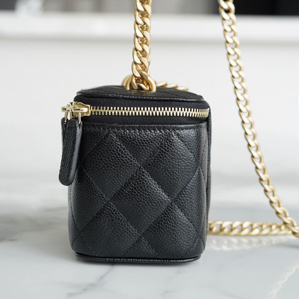 Chanel small gold ball makeup bag - Image 3