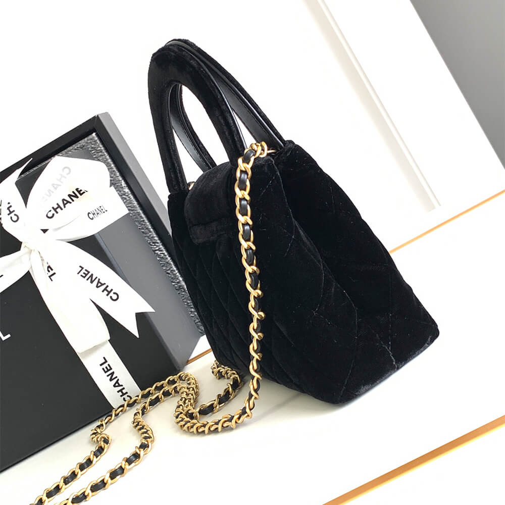 Black Chanel Mini Shopping Bag (Best
 grade) - Image 3