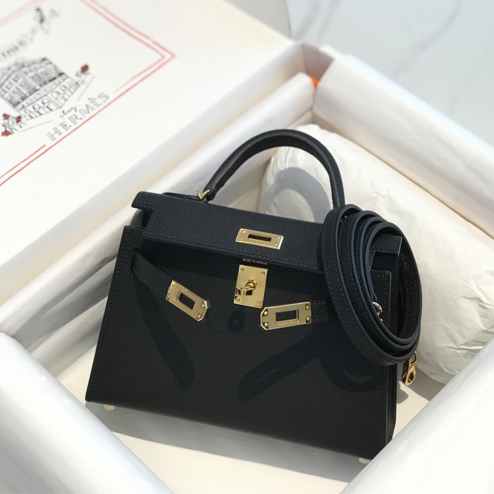 Black Hermes Mini Kelly II (Best
 Grade) - Image 4