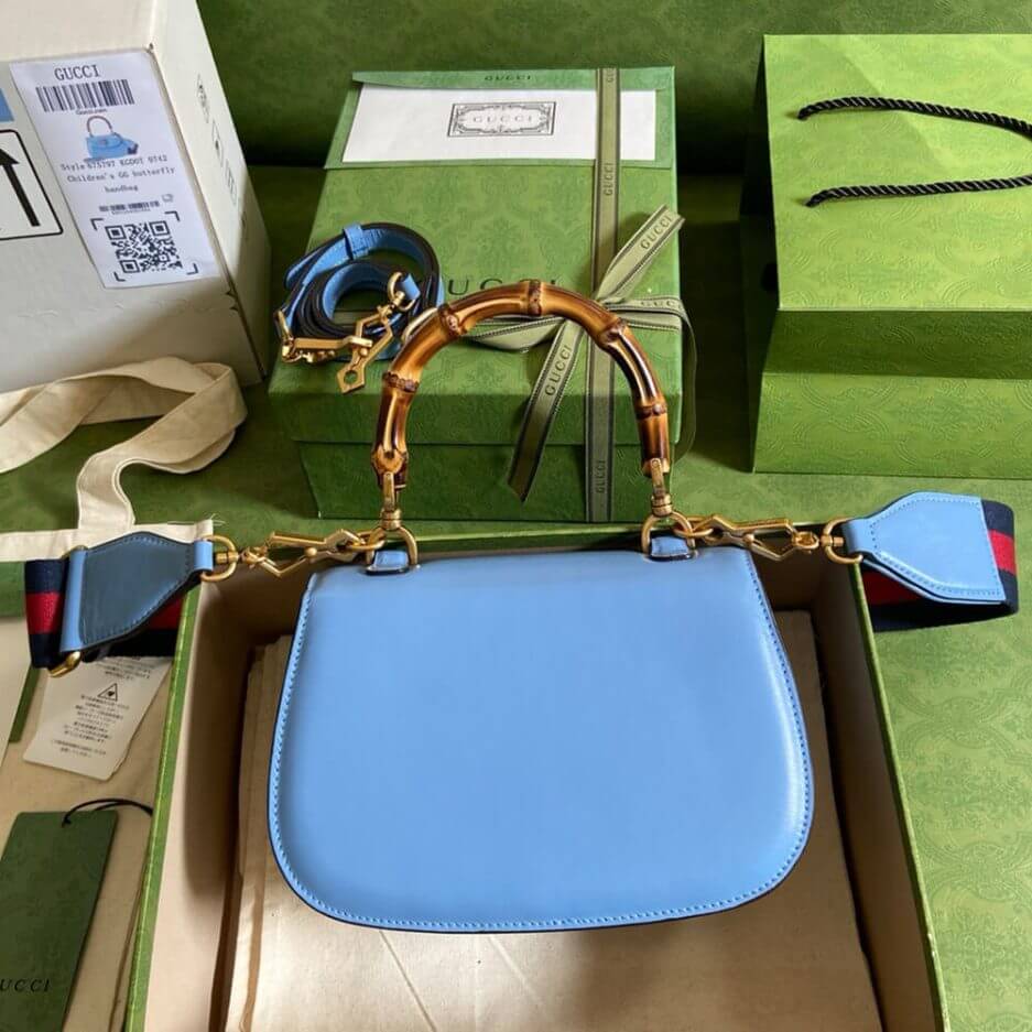 GUCCI BAMBOO 1947 JUMBO GG SMALL TOP HANDLE BAG - Image 4
