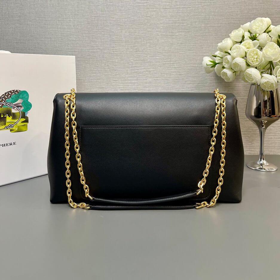 Black Prada Medium leather shoulder bag (Best
 Grade) - Image 4