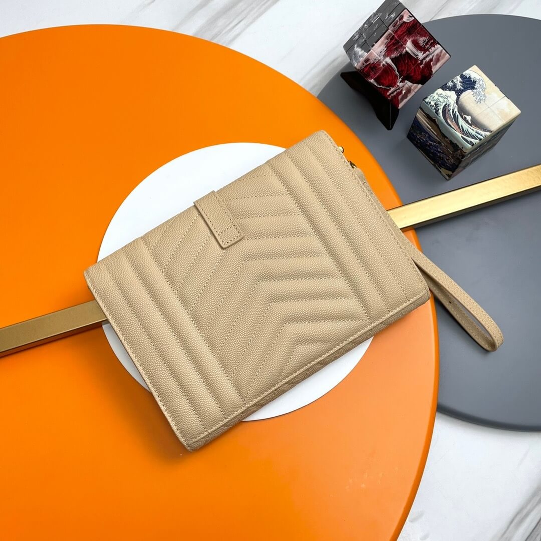 YSL CASSANDRE matelasse leather flap clutch - Image 4