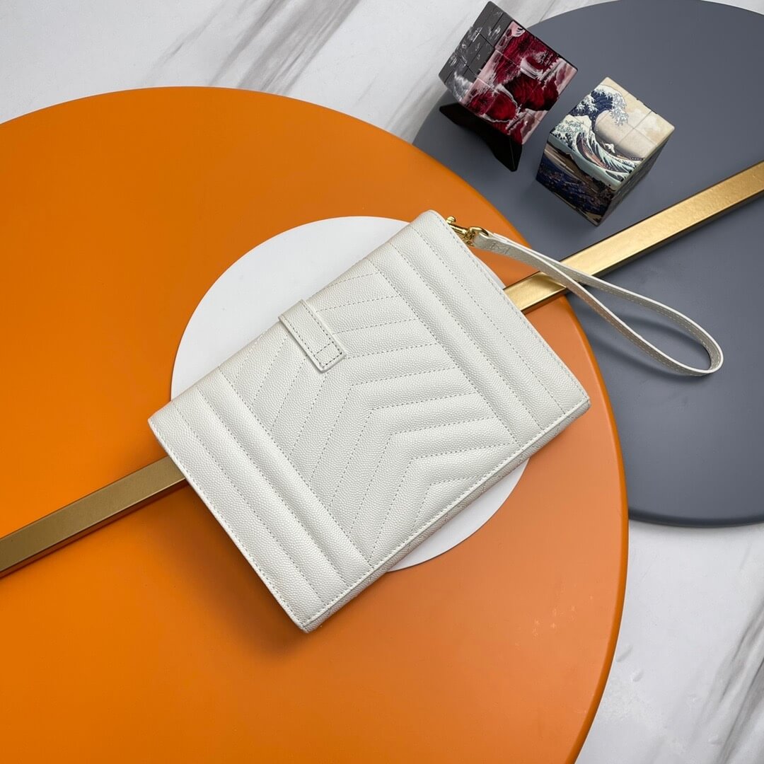 YSL CASSANDRE matelasse leather flap clutch - Image 4