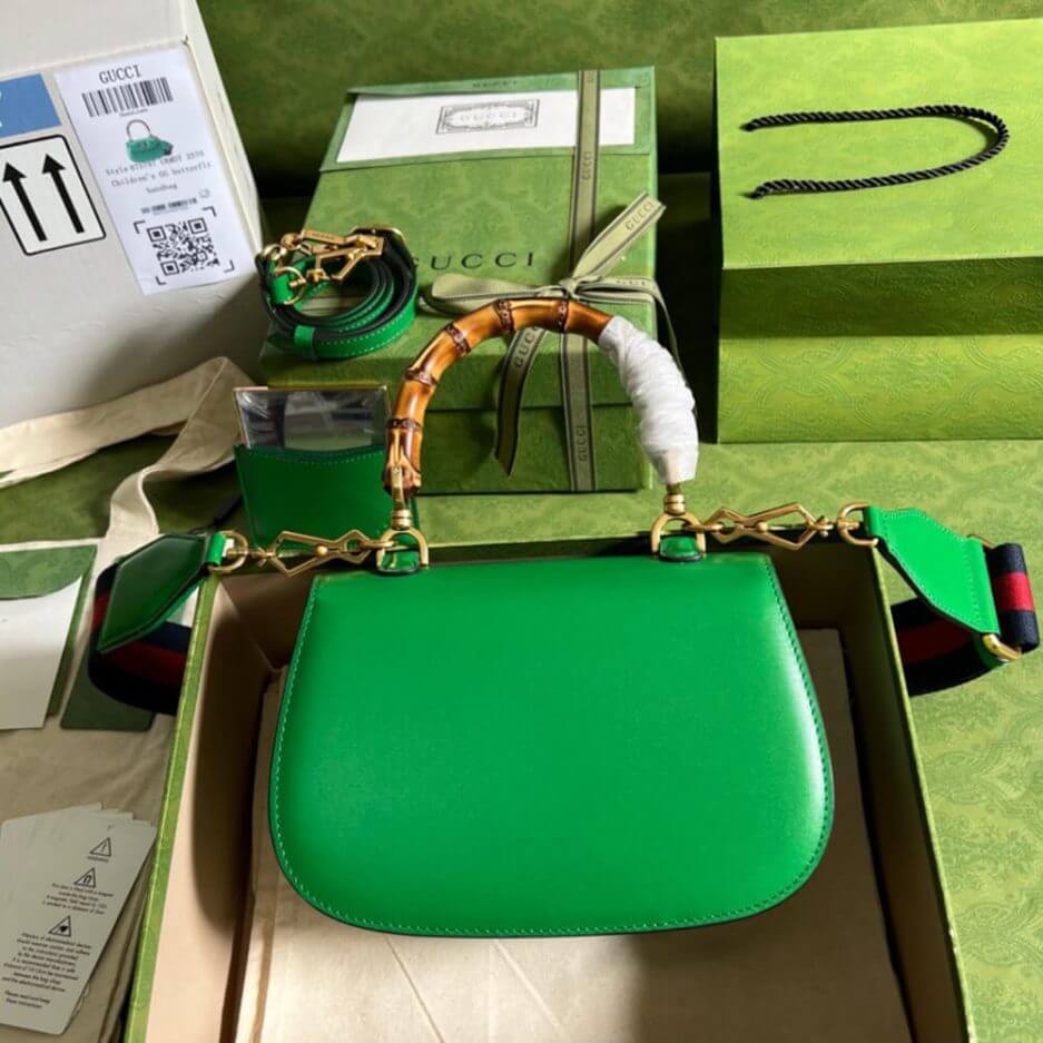 GUCCI BAMBOO 1947 JUMBO GG SMALL TOP HANDLE BAG - Image 4