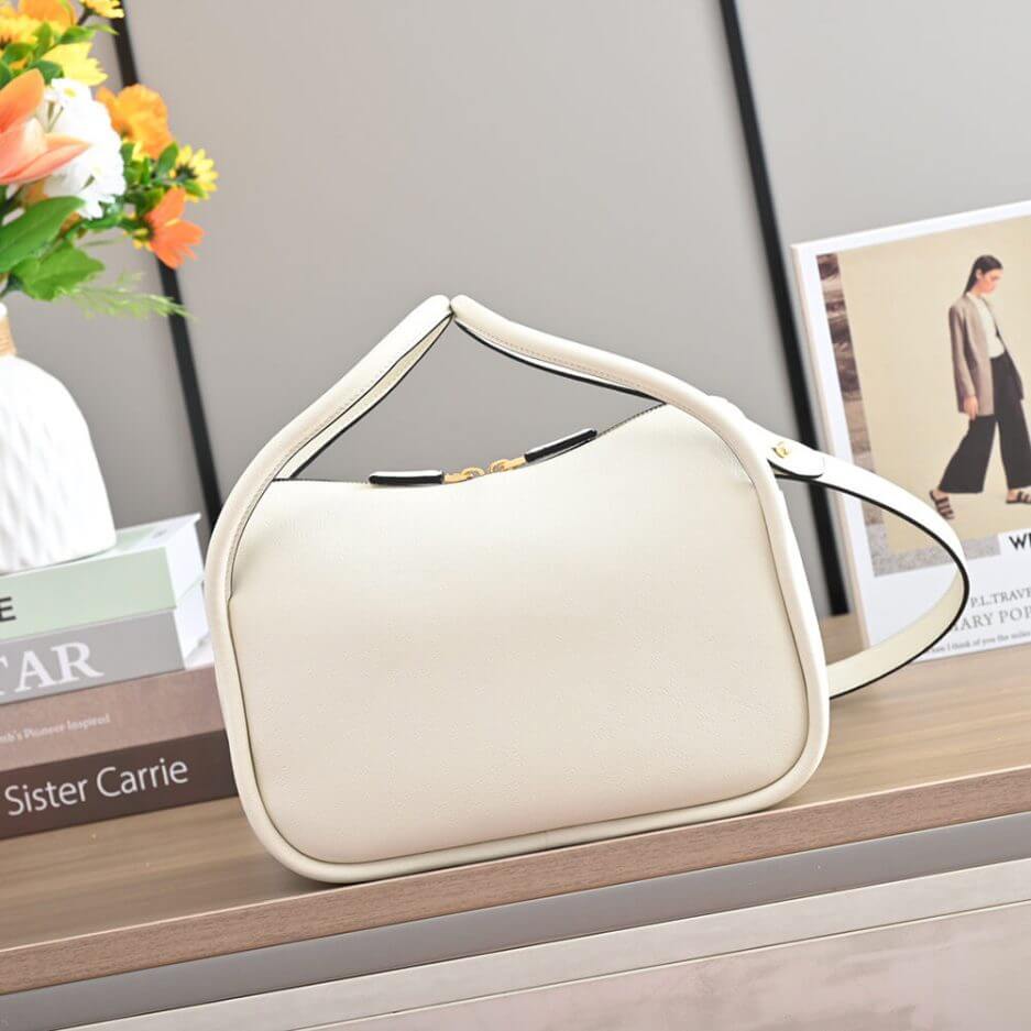 White Prada Darling leather handbag - Image 4