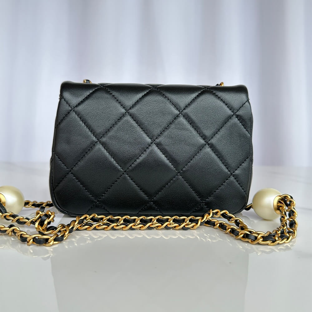 Black Chanel MINI FLAP BAG - Image 4