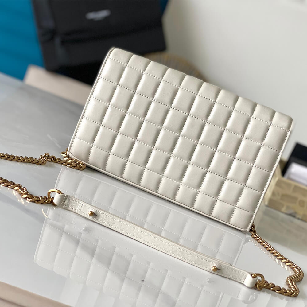 YSL LAMBSKIN CASSANDRE CHAIN WALLET - Image 4