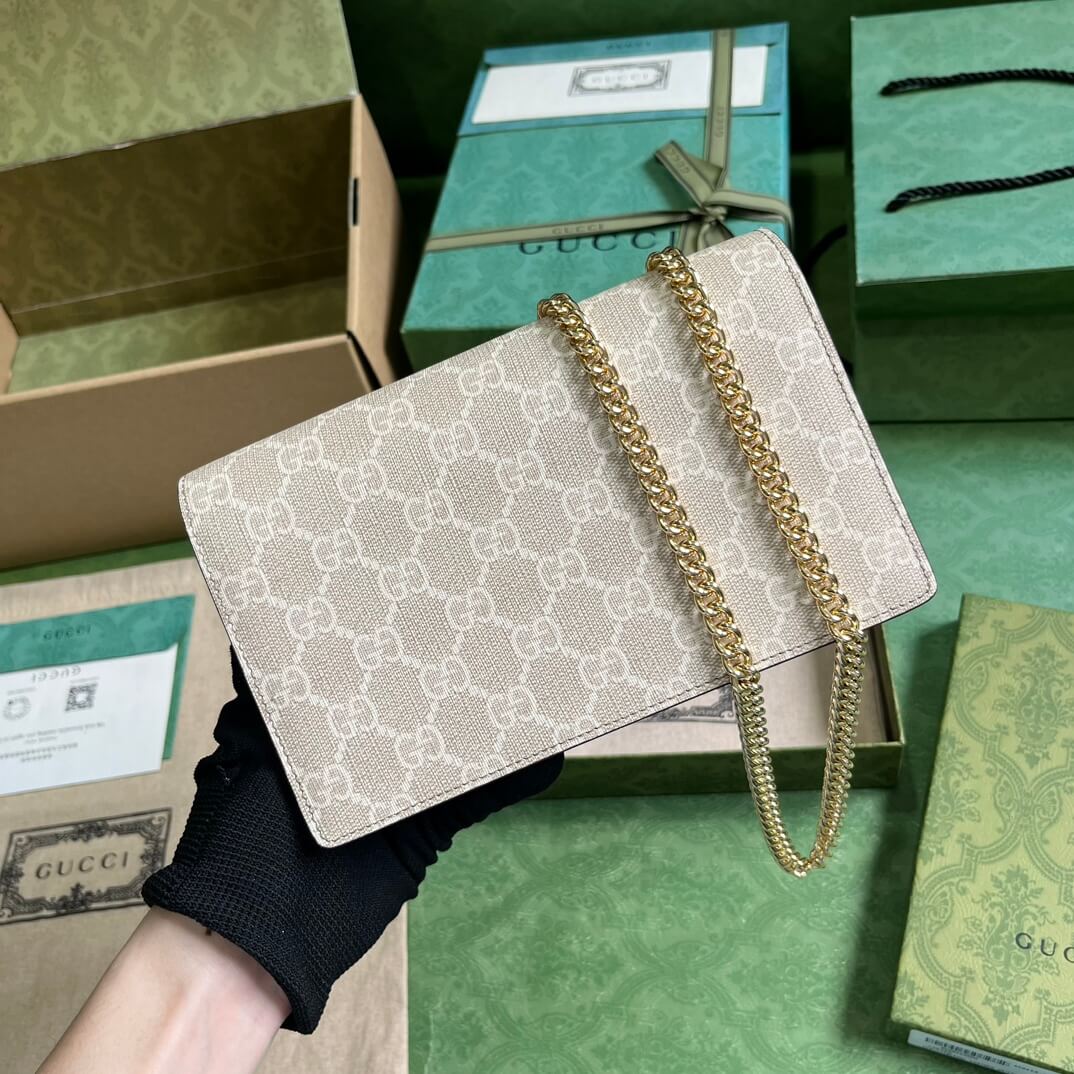 GG Marmont two-tone mini chain bag - Image 4