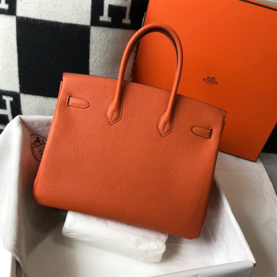 Orange Hermes Birkin 35 - Image 4