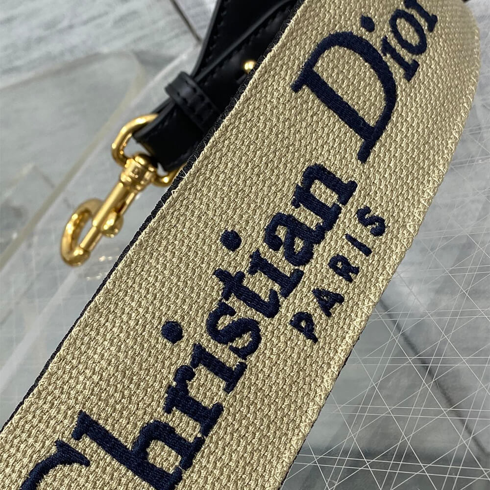 Black Dior Adjustable shoulder strap with loops - Image 4