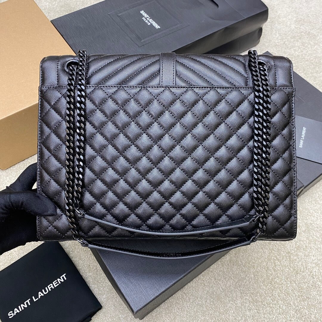 Black YSL Large Envelope Bag - Image 4