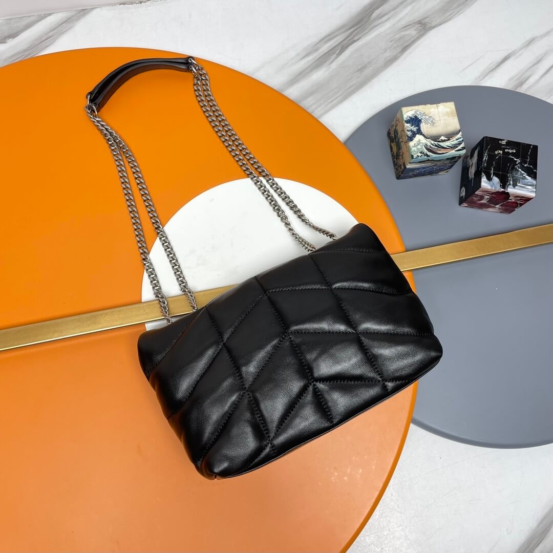 Black YSL Toy Puffer in lambskin - Image 4