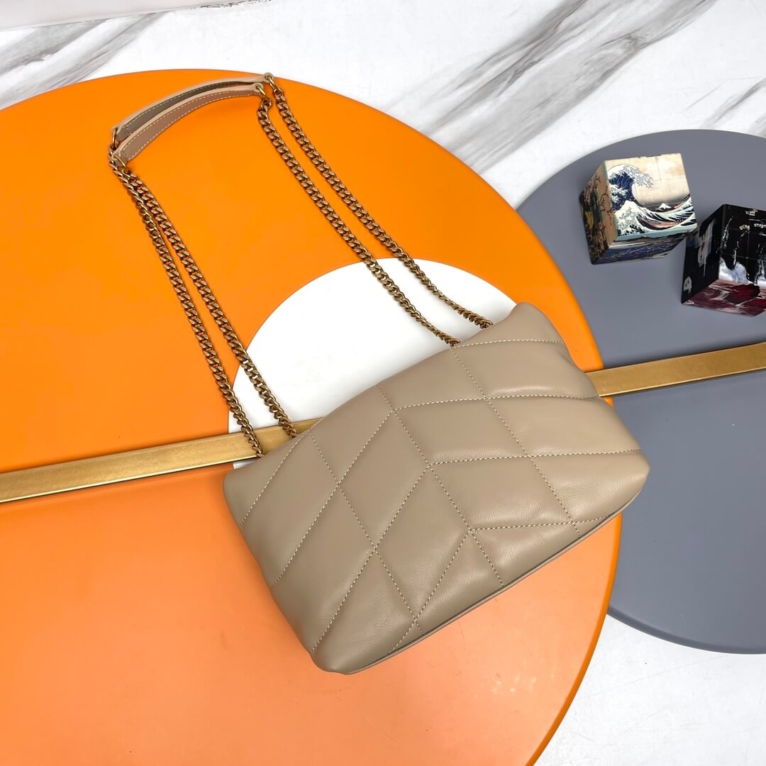 Beige YSL Toy Puffer in lambskin - Image 4