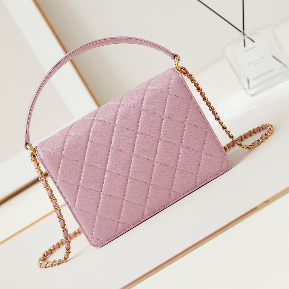 Pink lychee pattern Chanel Large Handbag (Best
 grade) - Image 4