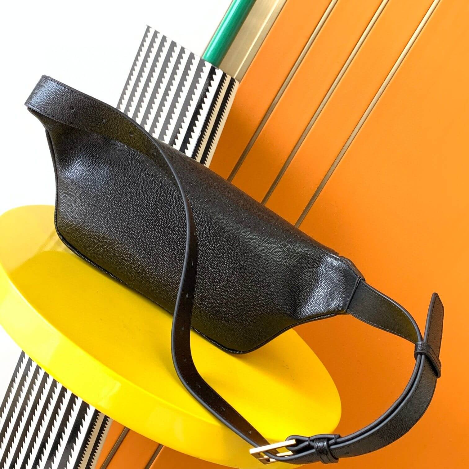 YSL CASSANDRE CLASSIC belt Bag in grain de poudre embossed leather - Image 4