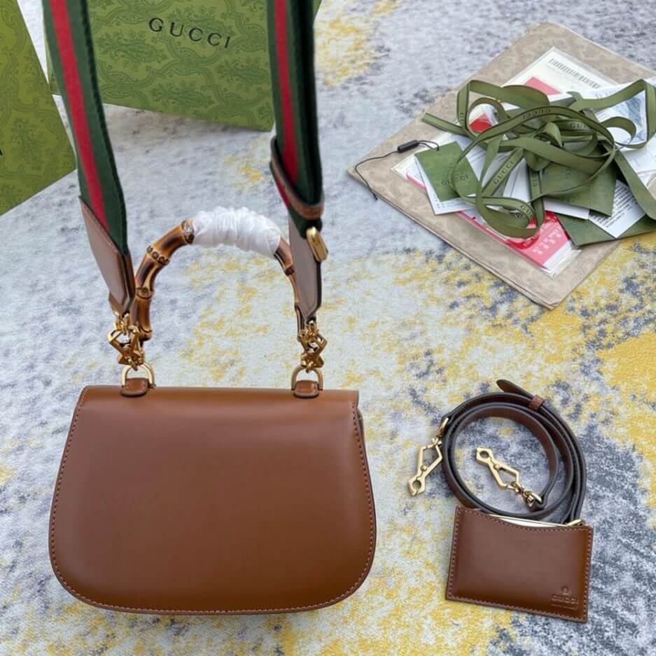 GUCCI BAMBOO 1947 JUMBO GG SMALL TOP HANDLE BAG - Image 4