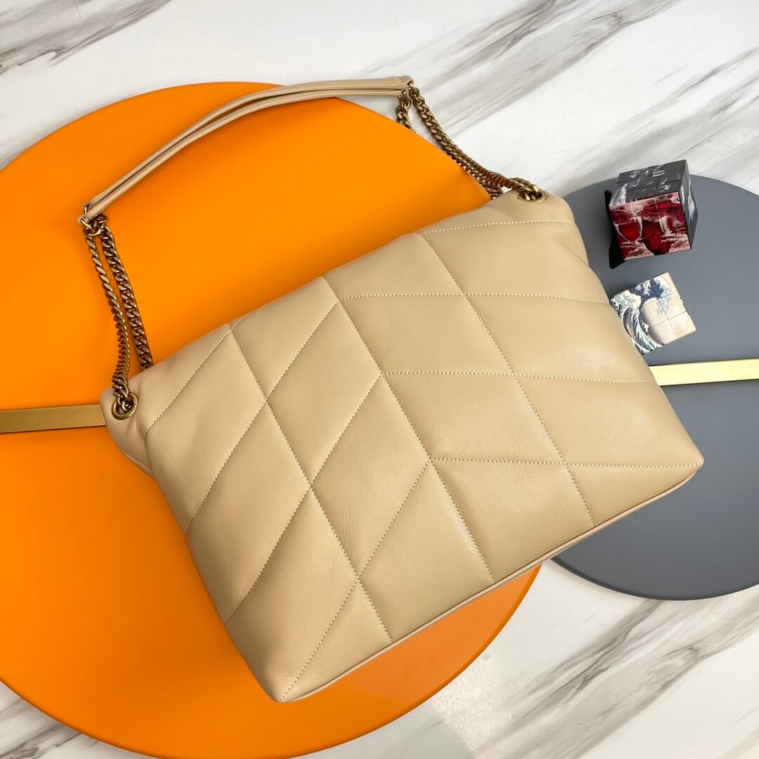 Beige YSL PUFFER MEDIUM in Nappa leather - Image 4