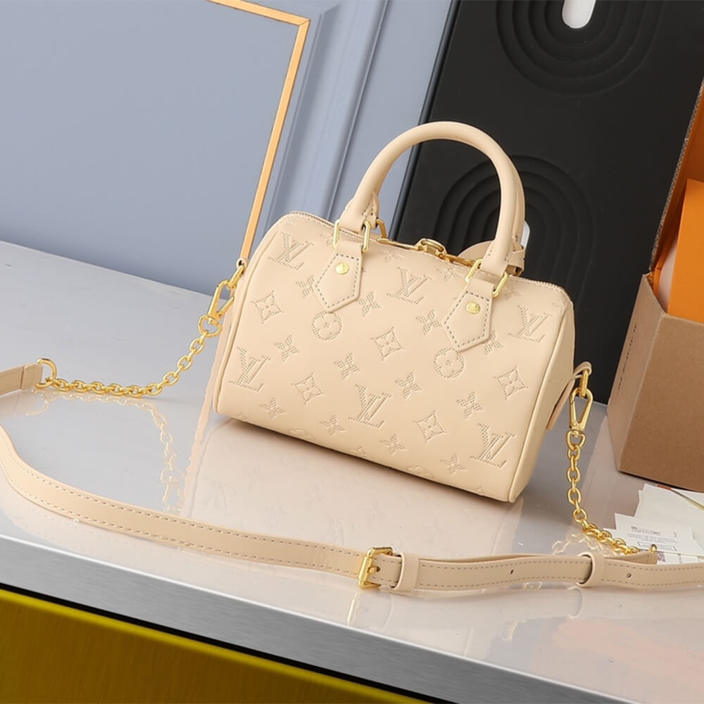 Beige LV Speedy Bandouliere 20 (Best
 grade) - Image 4