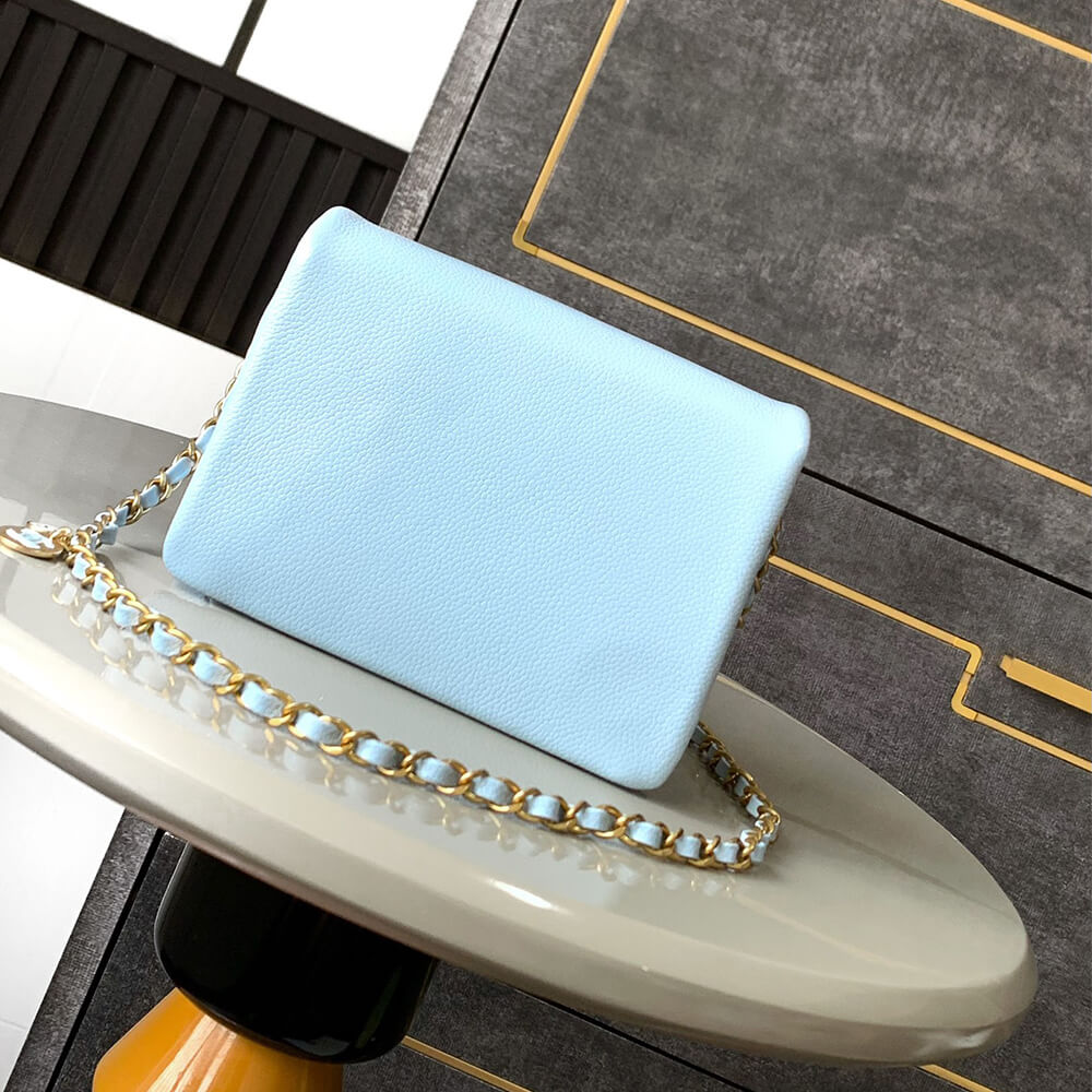Light Blue CHANEL Mini Flap Bag (Best
 grade) - Image 4