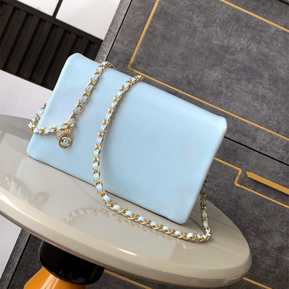 Light Blue CHANEL Small Flap Bag (Best
 grade) - Image 4