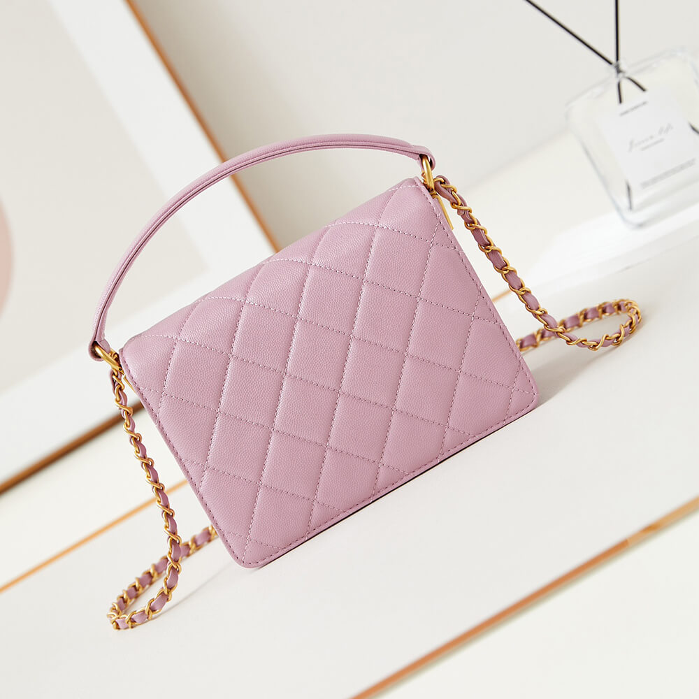 Pink lychee pattern Chanel Small Handbag (Best
 grade) - Image 4