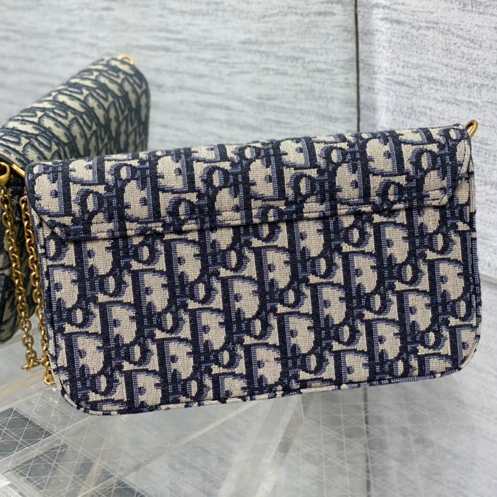 Dior Saddle Pouch with Chain - Image 4