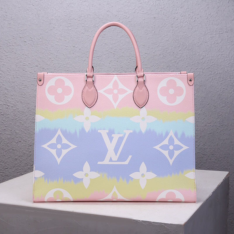 Pastel Pink LV Escale OnTheGo GM Tote Bag - Image 4