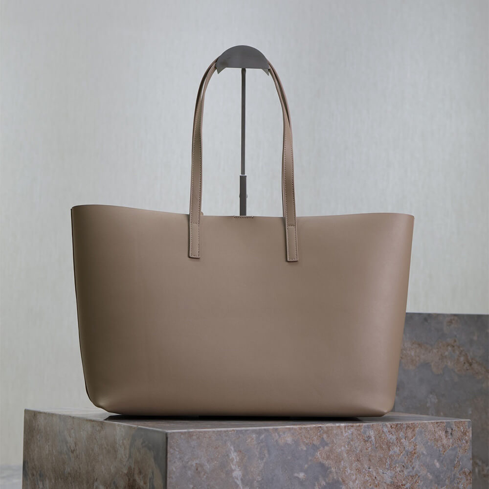 Dark beige YSL Shopping Saint Laurent leather - Image 4