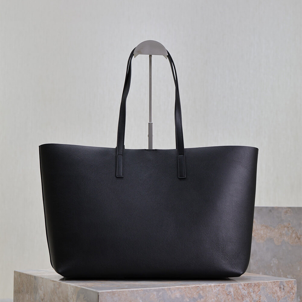 Black YSL Shopping Saint Laurent leather - Image 4