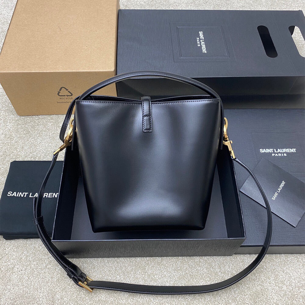 BLACK YSL LE 37 small in shiny leather - Image 4
