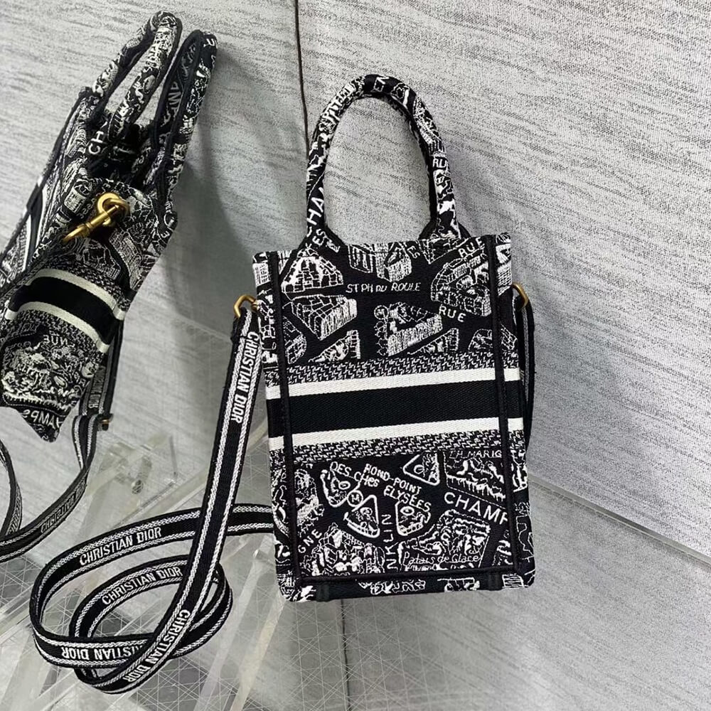 Mini Vertical Dior Book Tote - Image 4