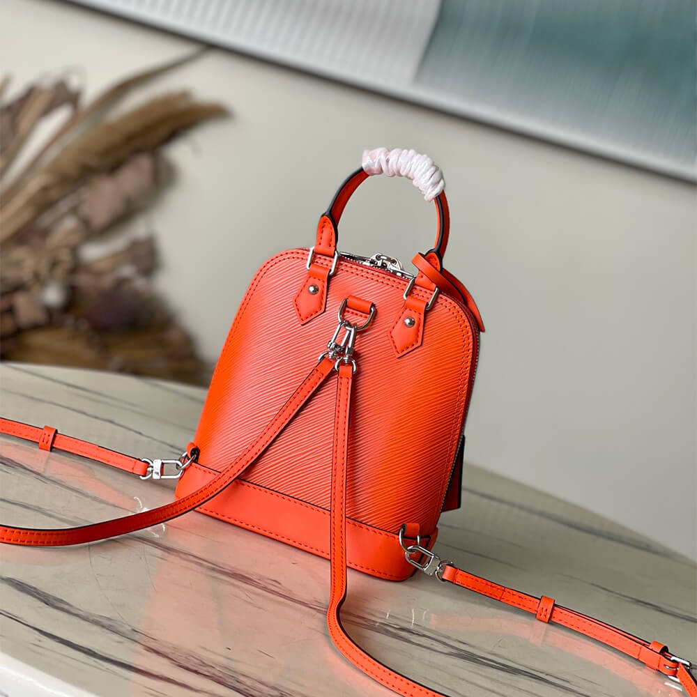 Orange LV Alma Backpack - Image 4