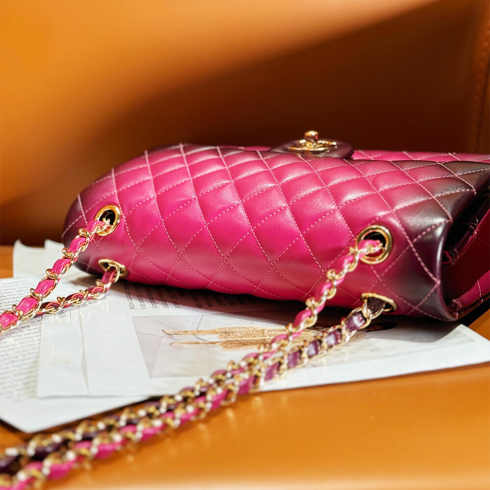 Fuchsia CHANEL CLASSIC 11.12 HANDBAG (Best
 grade) - Image 4