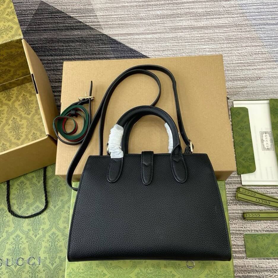 GUCCI SMALL TOTE BAG WITH HOOK CLOSURE - Image 4