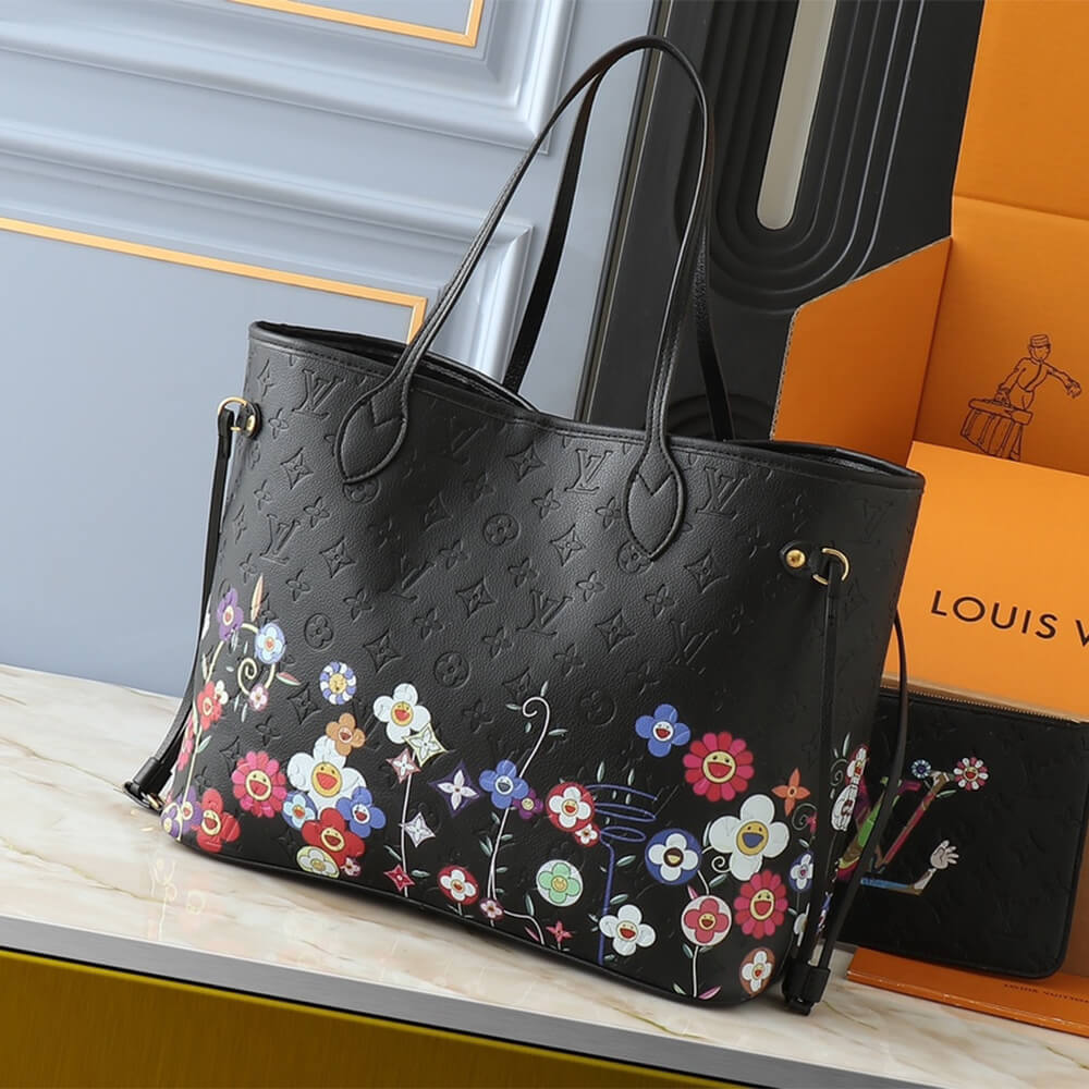 Black LV x TM Neverfull MM - Image 4